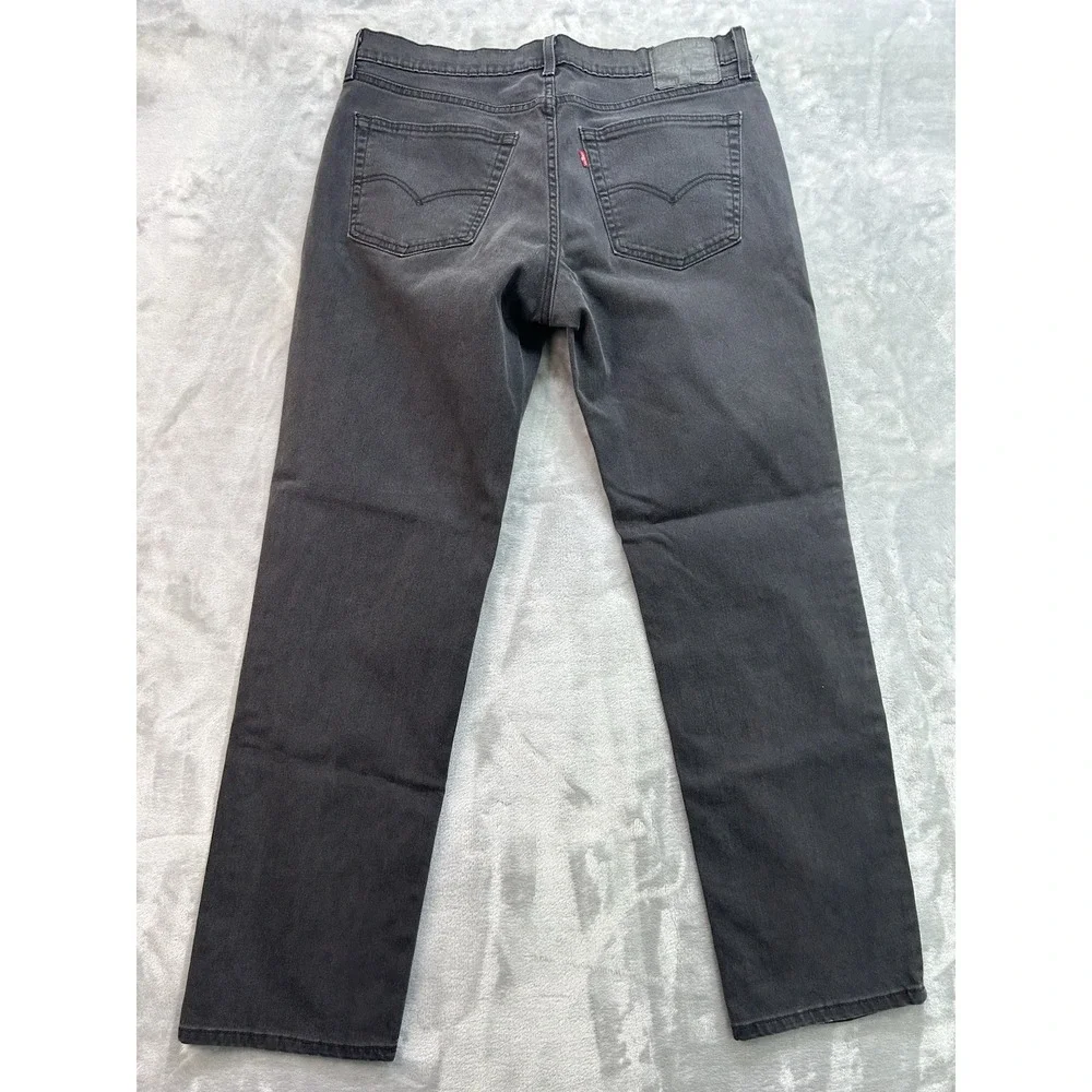 Levis 541 Mens Sz 36x34 Black Jeans Straight Leg Western Fade Mid Rise Guys